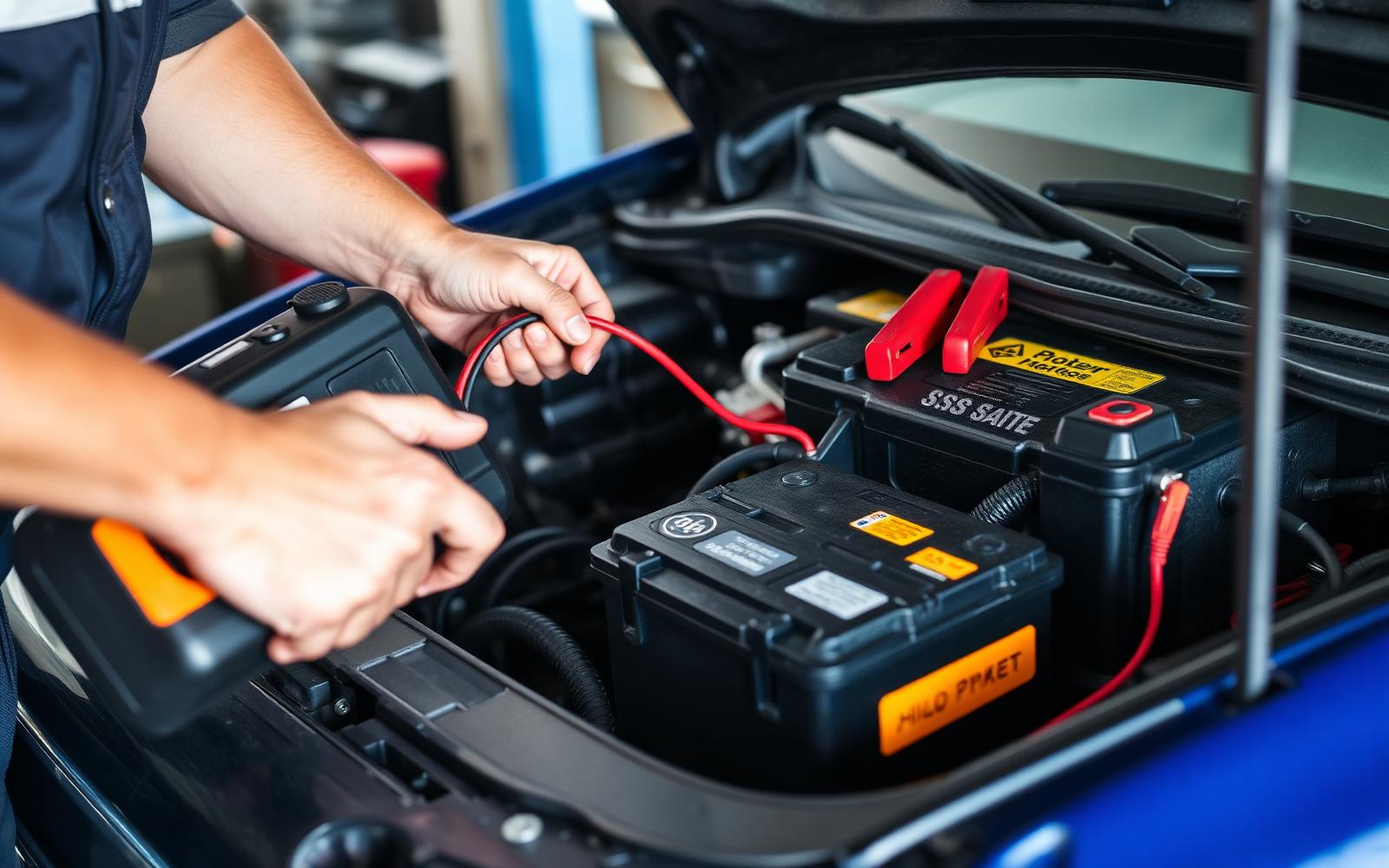 Mobile jump start battery assistance